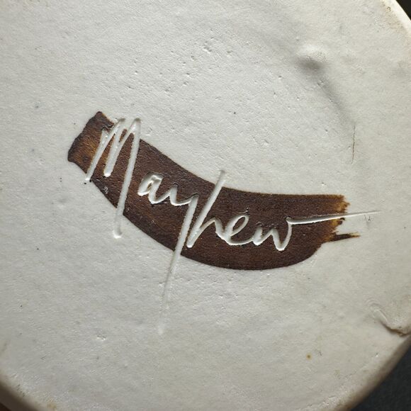 Phil Mayhew Pottery Vase Multicolor Drip Glaze Artist Signed 7" H Tennessee - Picture 8 of 8